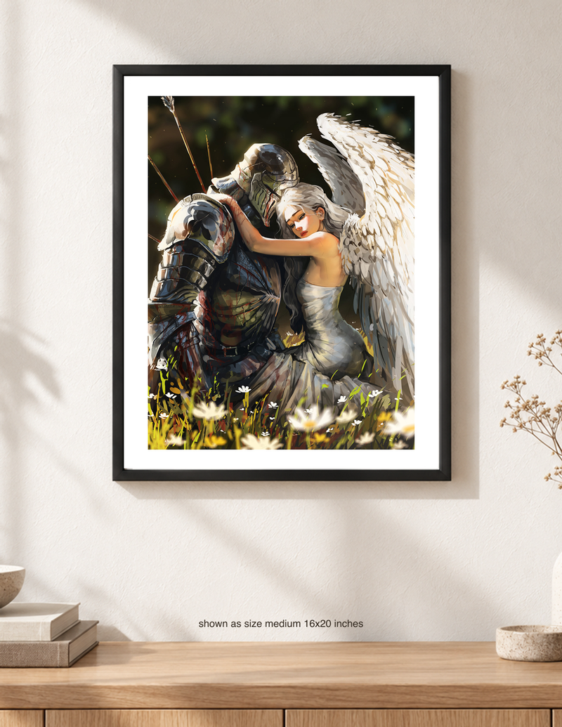 Angel on the wall